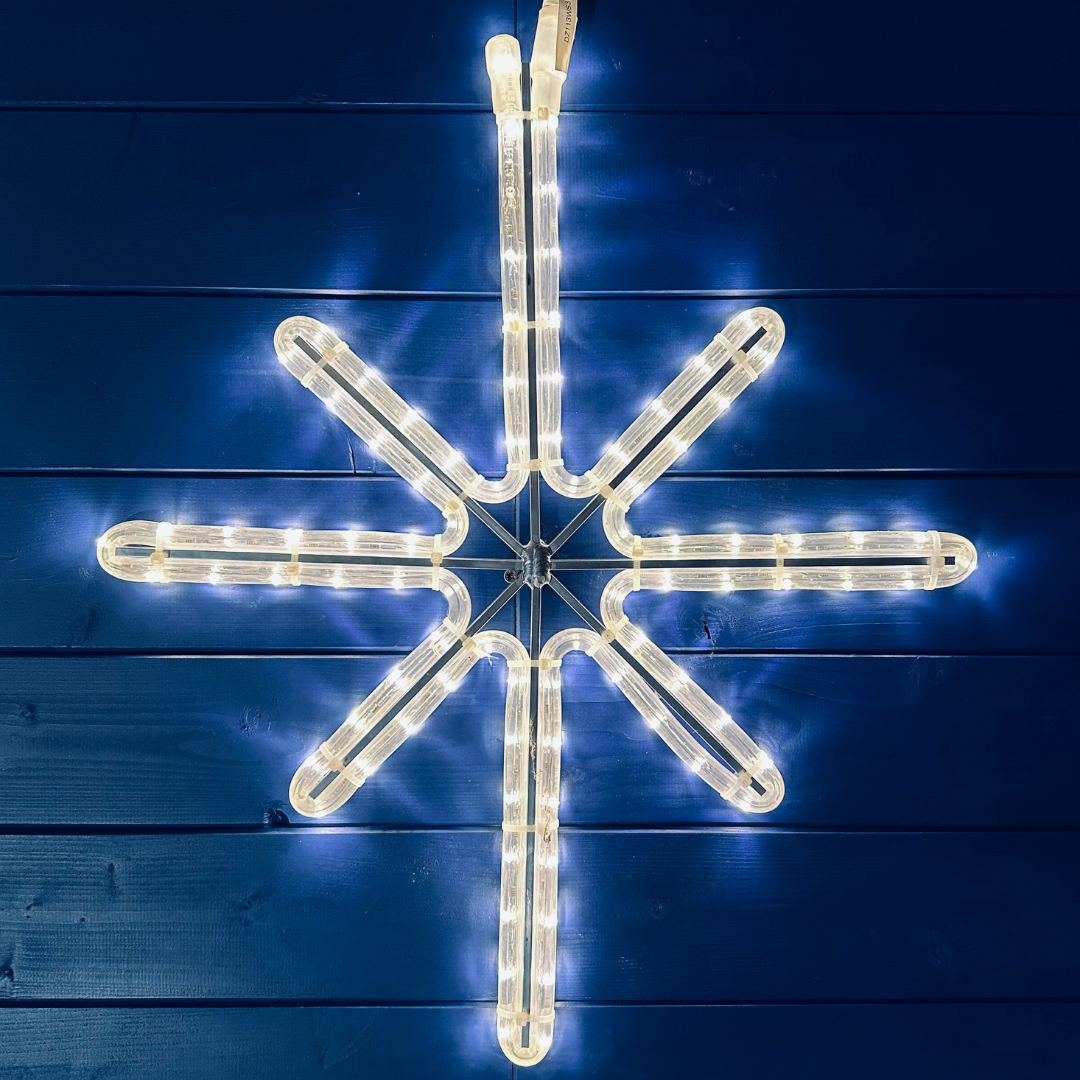 LED-Licht Polaris Stern Motiv, zum aufhängen,38 x 65 cm, Kaltweiß