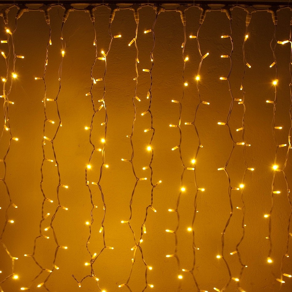 LED Lichtervorhang - 1x1.5m, warmweiß, 150 dioden