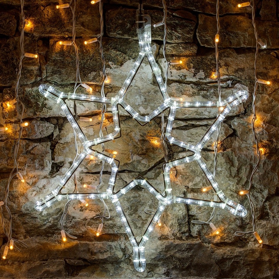 LED-Lichtmotiv - Stern, Durchm. 60 cm, kaltweiß