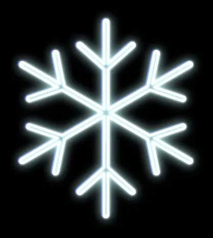 LED světelná vločka, závěsná, pr