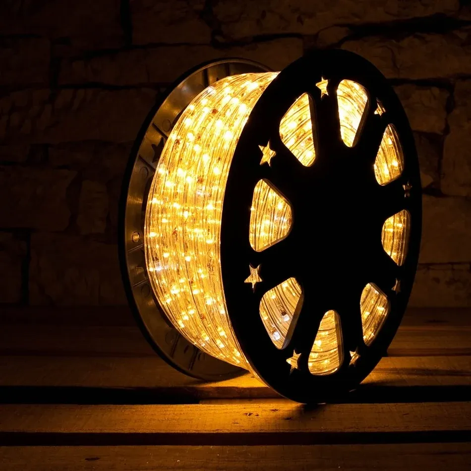 LED hadice 50m, teple bílá, 1500 diod, silikonová