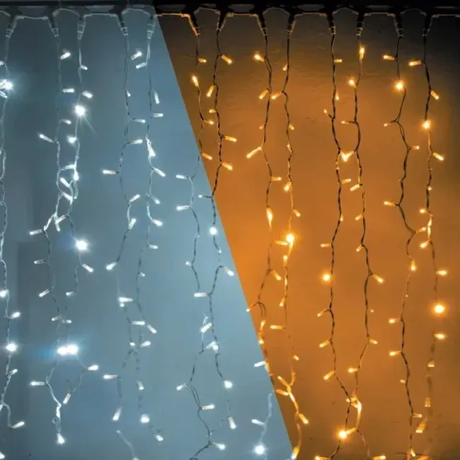 LED světelná záclona, 1x3 m, bi-color, 300 diod, IP44