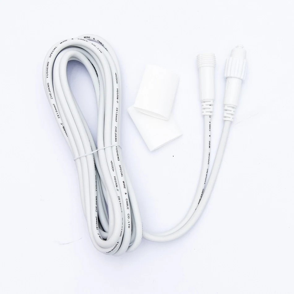 Prodlužovací kabel, bílý, 5 m, IP67 (kopie)