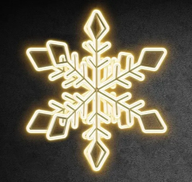 3D LED světelná vločka, prům