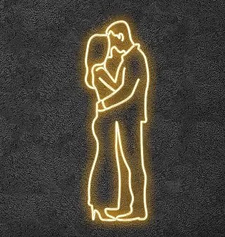 LED světelná Milenecký pár, 60 x 105 x 60 cm, teple bílá, 36 V, 18,2 W, 10,6 kg, z 5 dílů