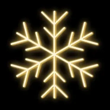 LED světelná vločka, prům