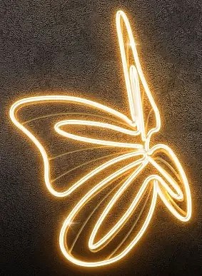 3D LED světelný motýl, 45 x 45 cm