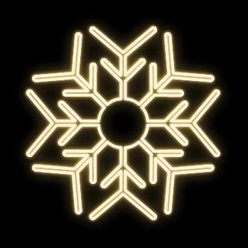 LED světelná vločka XIII, závěsná, pr