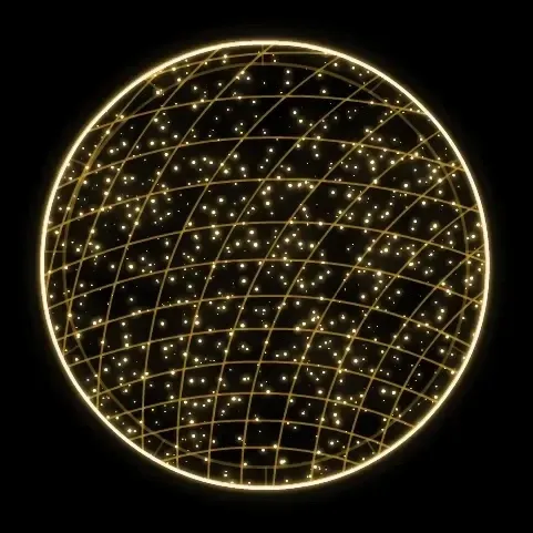 2D LED světelný fotopoint, 280 x 250 x 100 cm, teple bílá, 36V, 65 W, 27,8 kg, ze 3 dílů, stojící