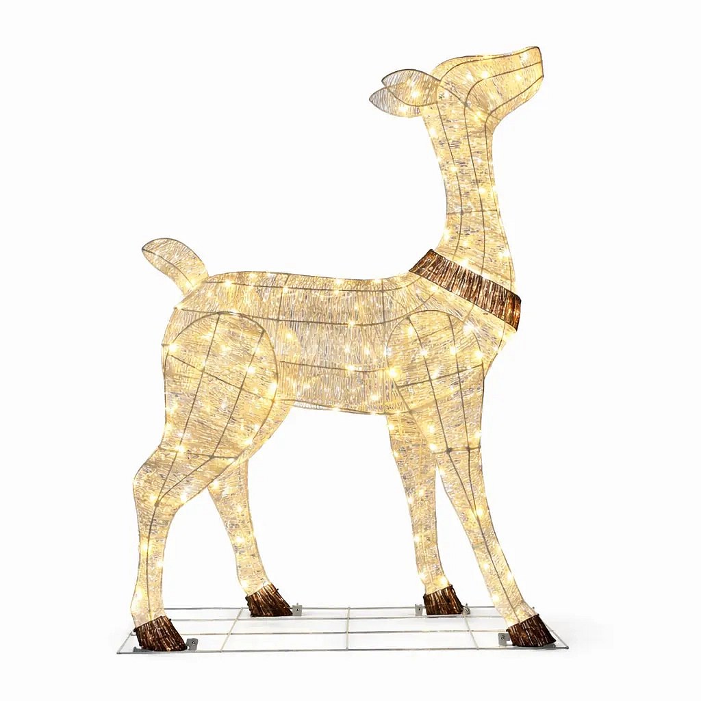 3D LED svítící laň 150 cm, 140 teple bílých diod, IP44 venkovní, vč