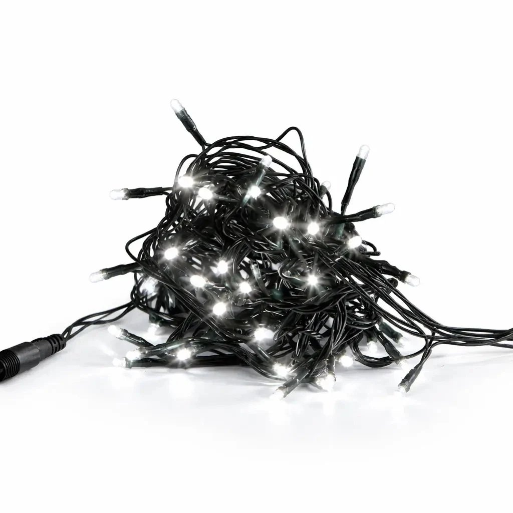 LED světýlka na stromeček 20 m ledově bílá IP44, vč