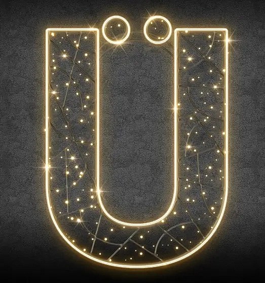 LED světelné Ü, v
