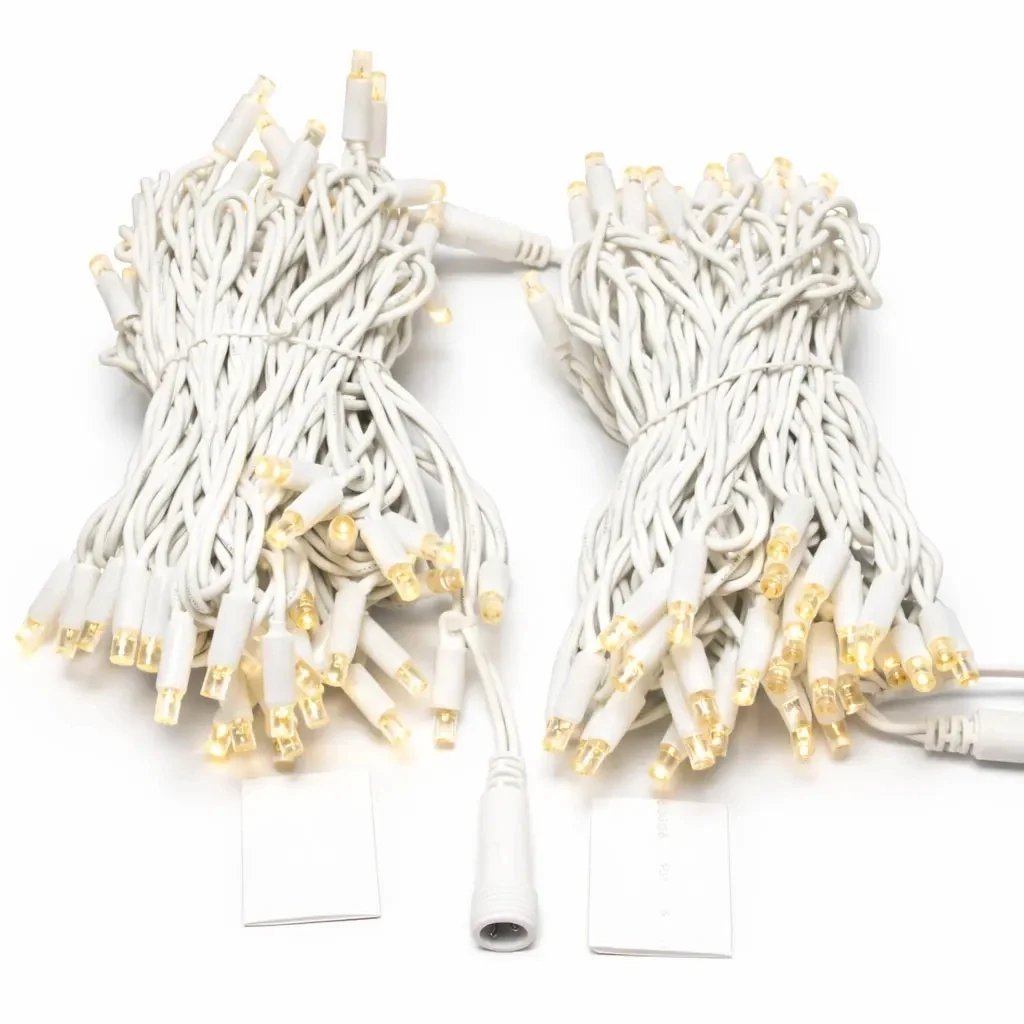 Easy Fix LED světelný řetěz 20 m, teple bílá, 120 diod, bílý kabel IP67