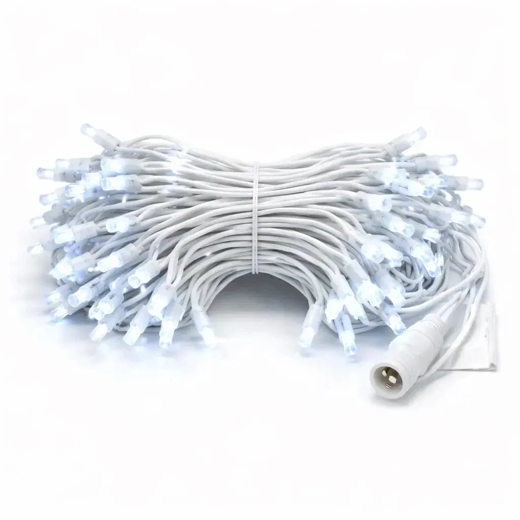 Easy Fix LED světelný řetěz 10 m, ledově bílá s FLASH, 100 diod,