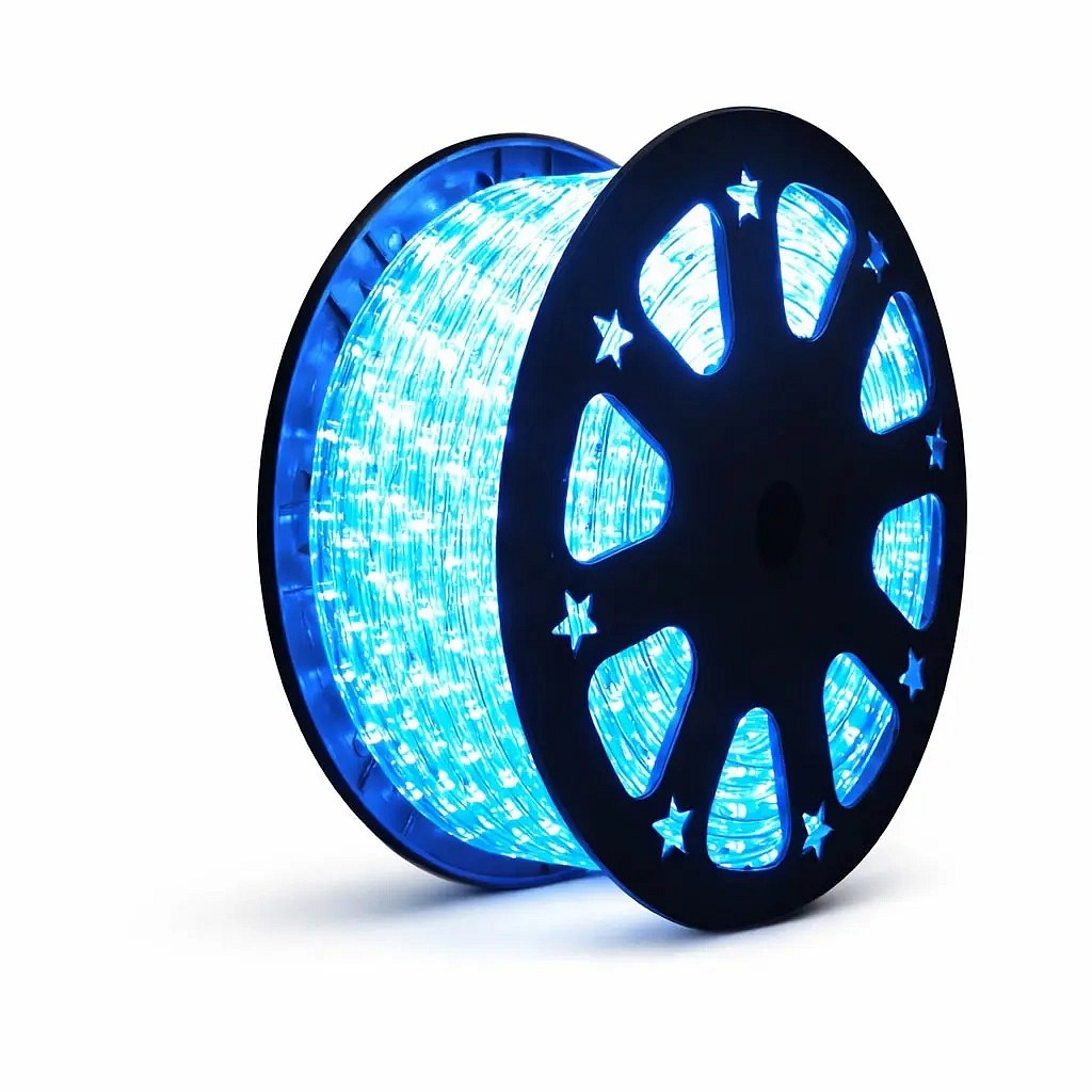 Easy Fix světelná LED hadice venkovní 50 m, modrá, 1500 diod, čirý kabel IP44, cívka