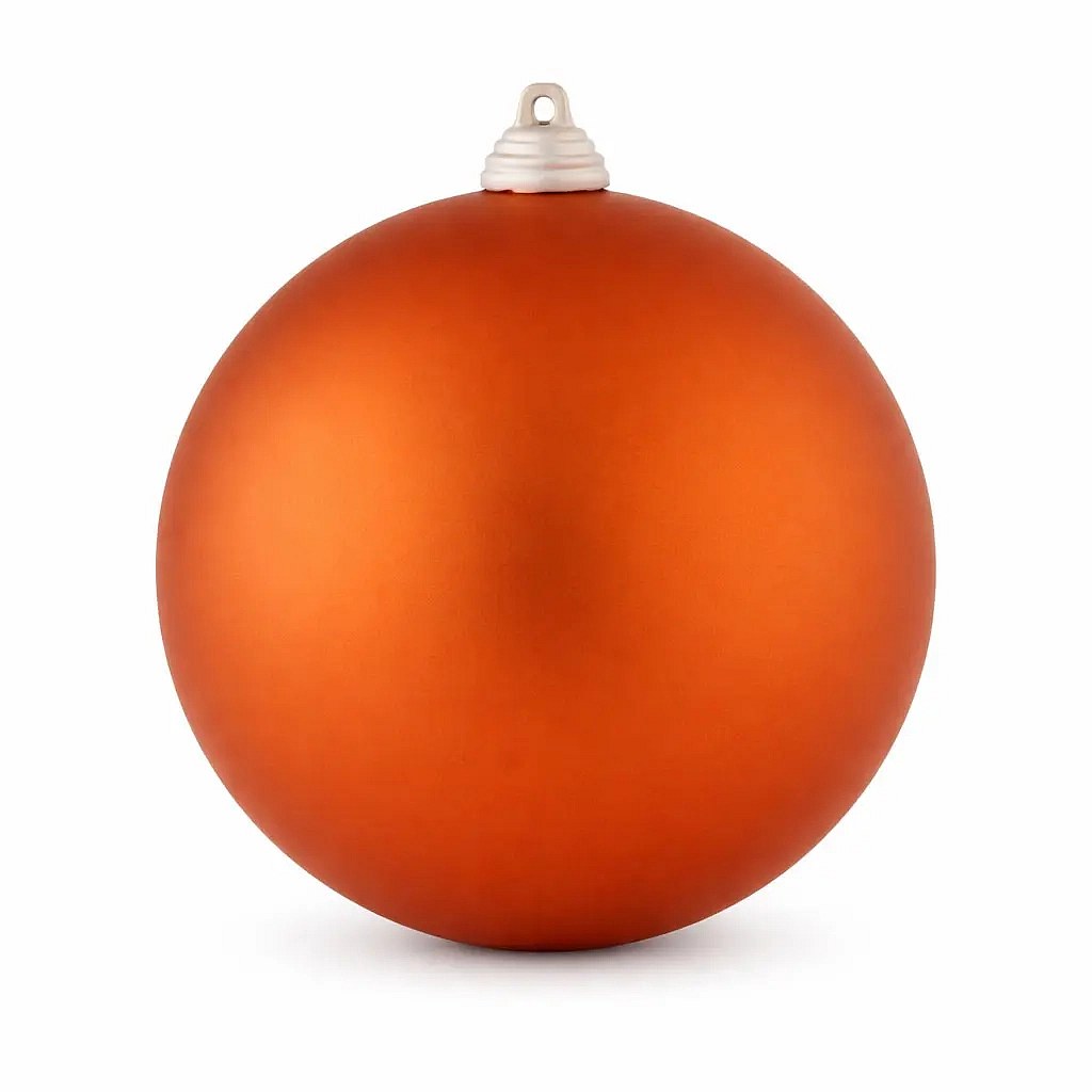 Velká vánoční koule 30 cm, měděná, matná