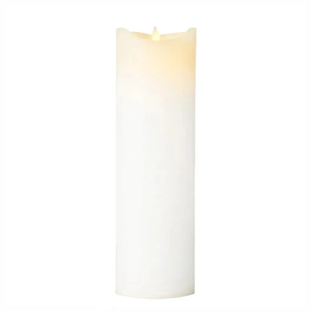 LED svíčka na baterii vosková exclusive, 25 cm, bílá