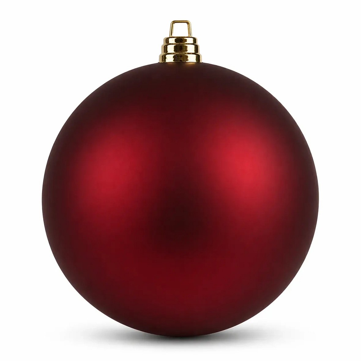 Velká vánoční koule 30 cm, tmavě červená, matná, UV