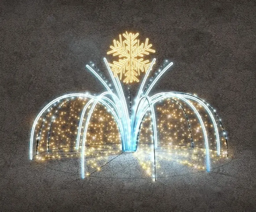 LED světelná fontána, prům