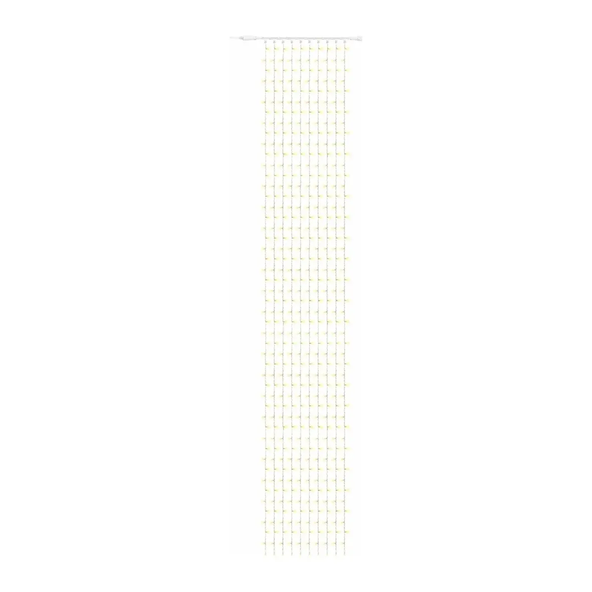 Easy Fix LED světelný závěs venkovní, 100 × 800 cm, teple bílá s FLASH, 700 diod, bílý kabel, IP67, prodlužovací