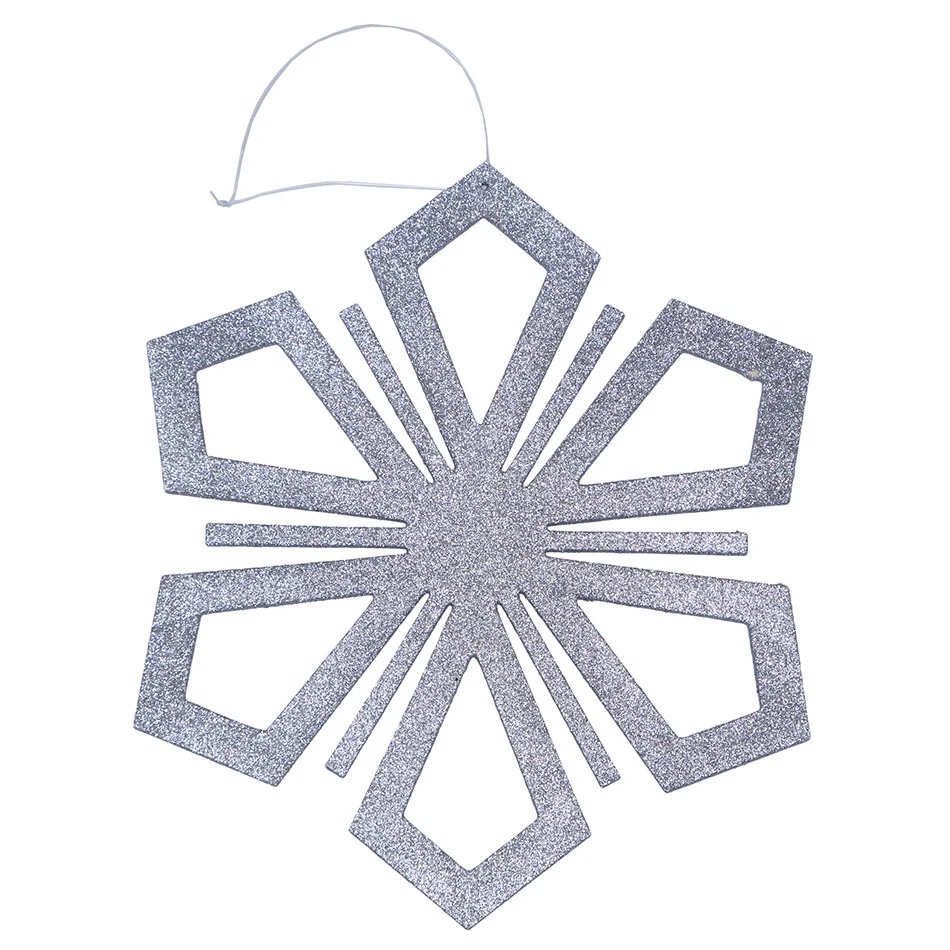 Weihnachtsschmuck Schneeflocke II, Durchmesser 120 cm, silber, Sperrholz, Outdoor