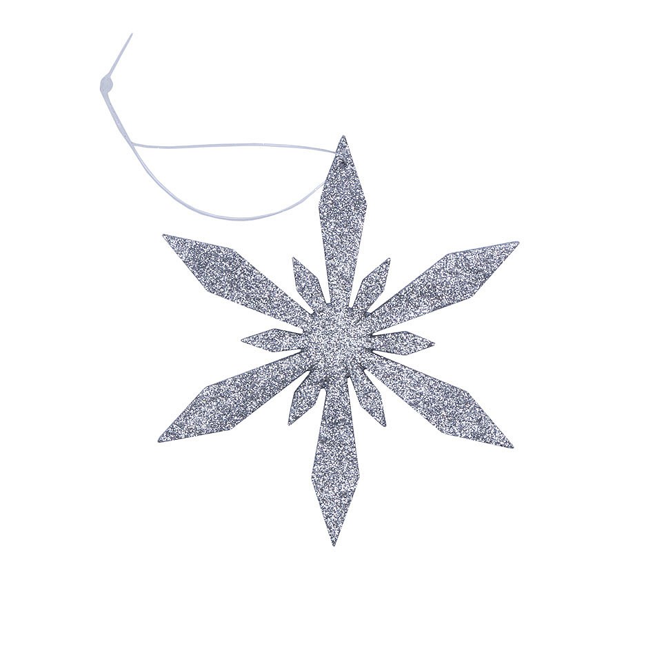 Schneeflocke, Durchm. 15 cm, Silber