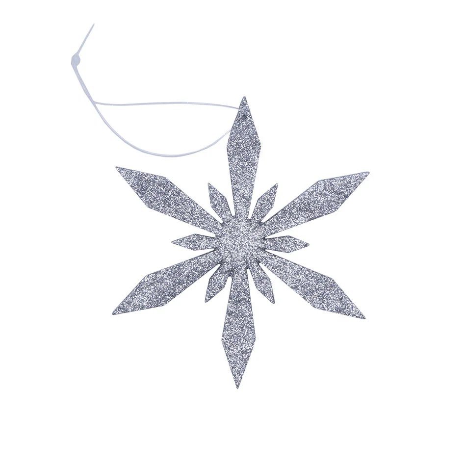 Weihnachtsschmuck Schneeflocke III, Durchmesser 15 cm, silber, Sperrholz, Outdoor