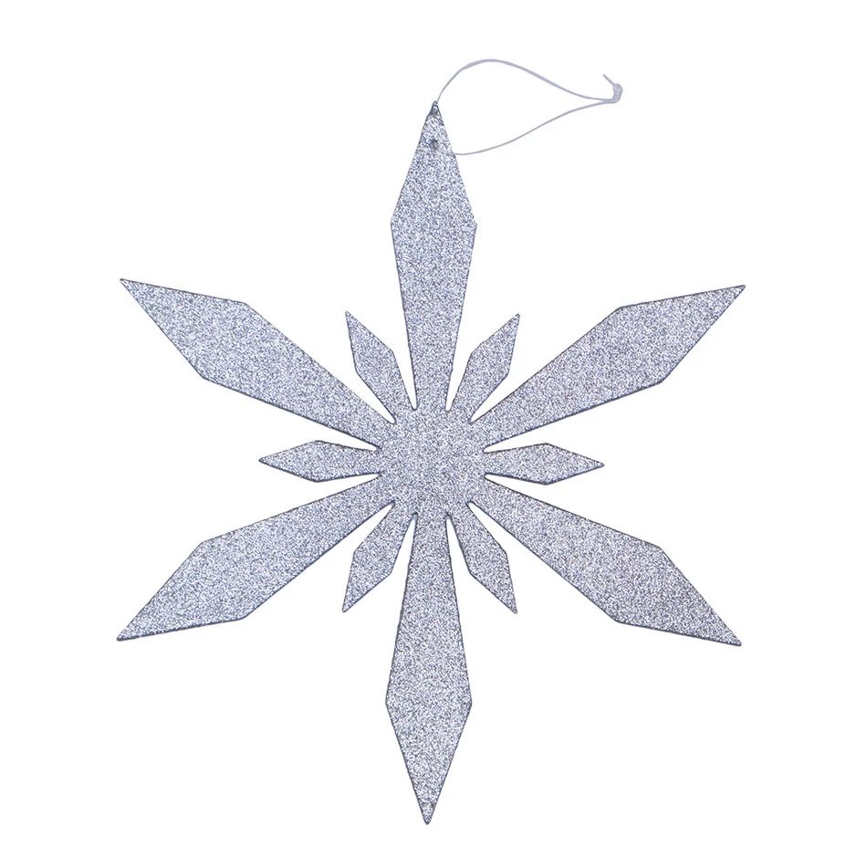 Weihnachtsschmuck Schneeflocke III, Durchmesser 120 cm, silber, Sperrholz, Outdoor