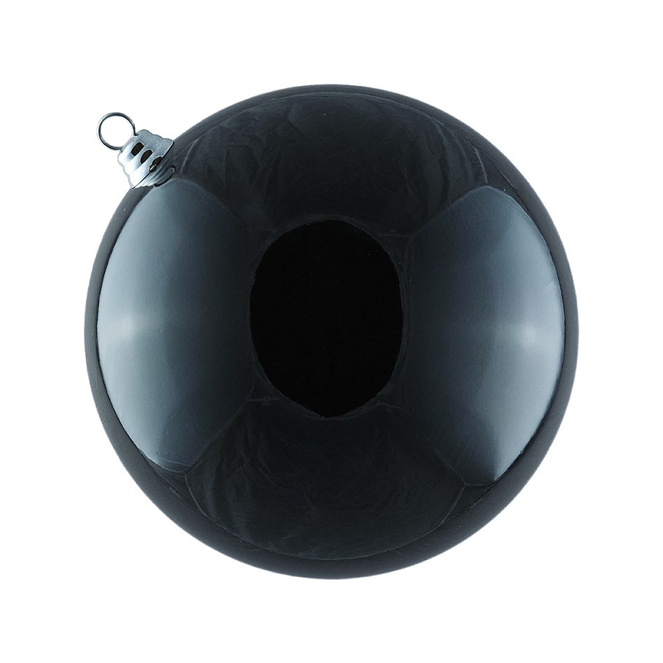 Kunststoffkugel,l, durchm. 30 cm, Schwarz glänzend