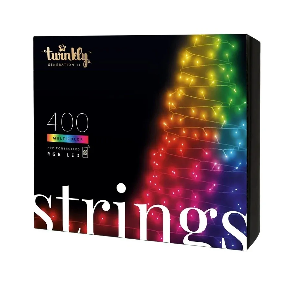 Gezogene Twinkly-Lichterkette, 400 LED RGB, 32 m