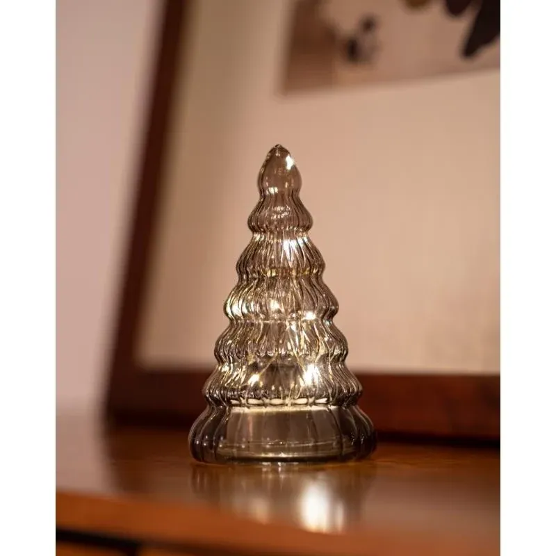 LED-Lichtbaum, Glas, braun, 16,5 cm, herunterladbar