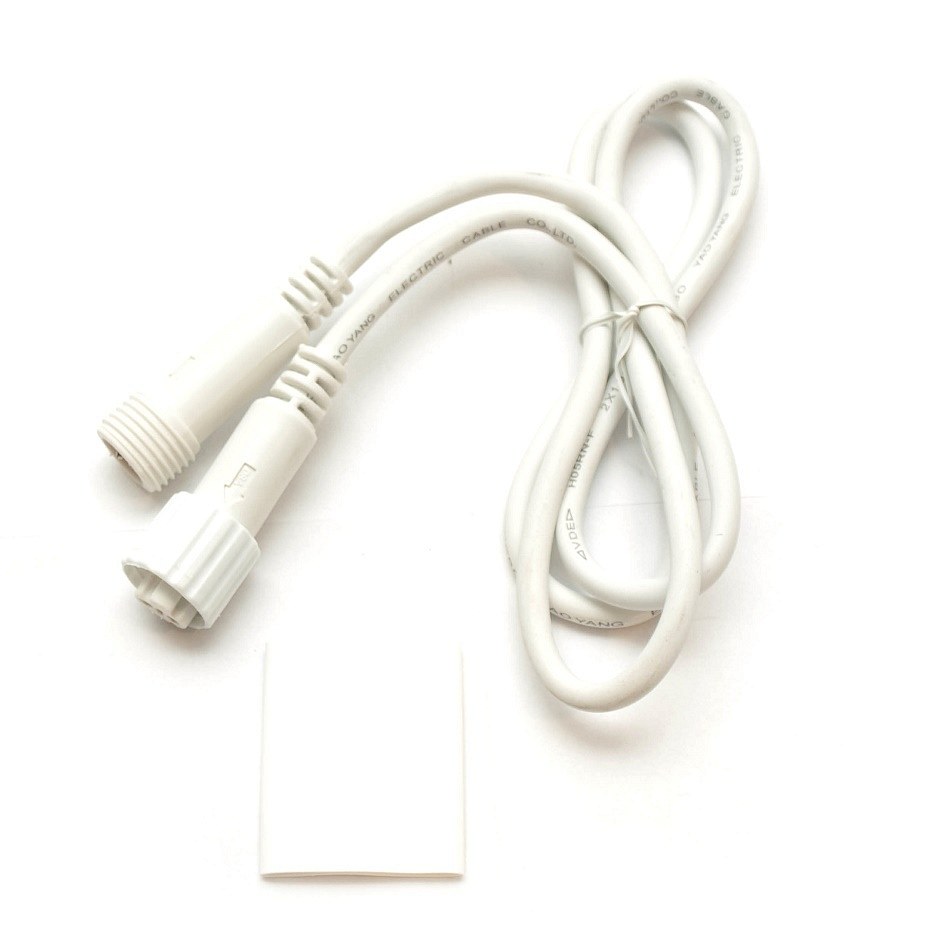 Easy Fix Verlängerungskabel 1 m, weiß, IP67