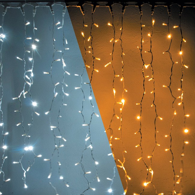 LED-Lichtervorhang, 1x1,5 m, zweifarbig, 150 Dioden