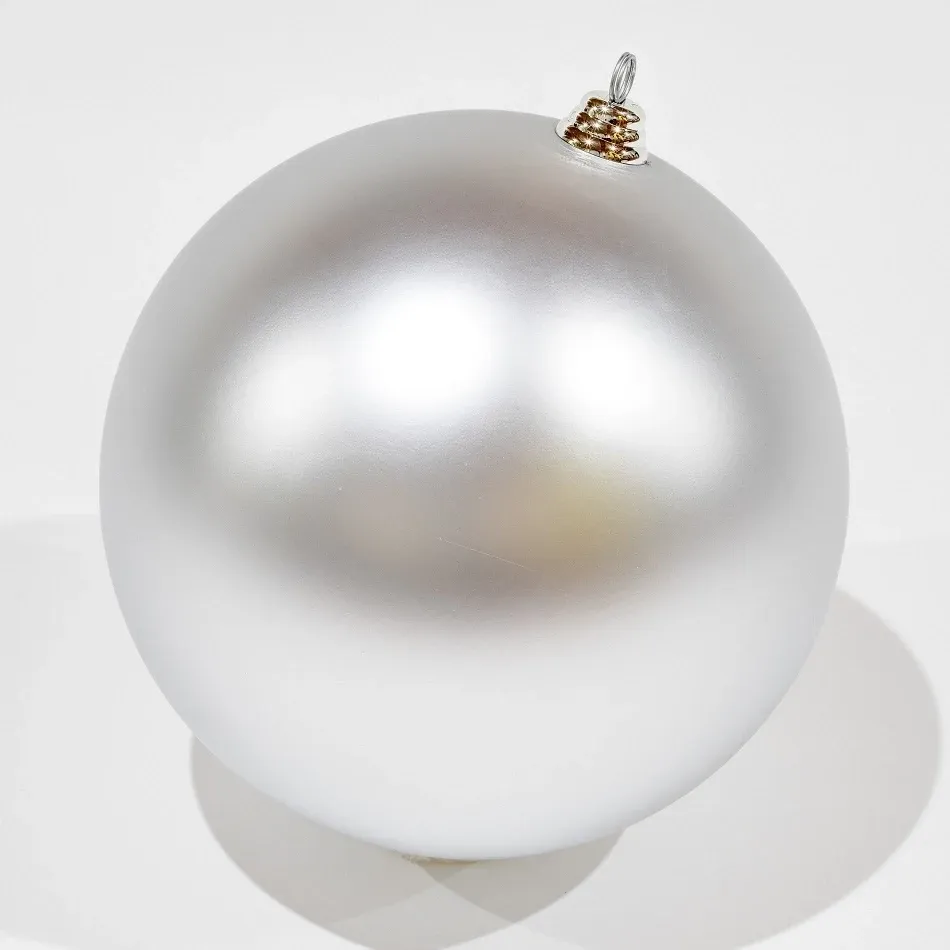 Produktion Kunststoffkugel 1 Stück, Ø 30 cm, silber, matt, innen
