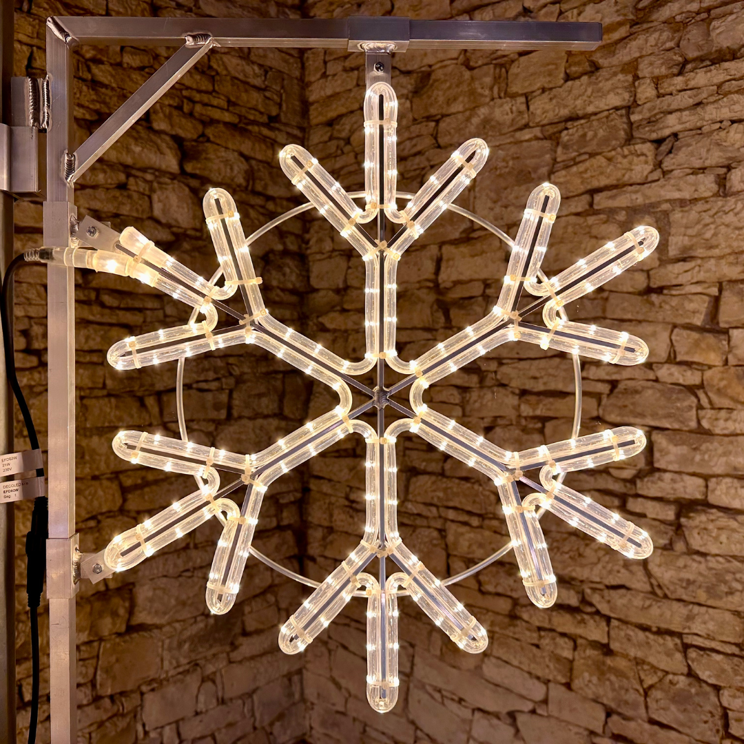 Easy Fix 2D LED-Flutlicht III, Ø 80 cm, warmweiß, Bausatz für öffentliche Beleuchtung, Aluminium