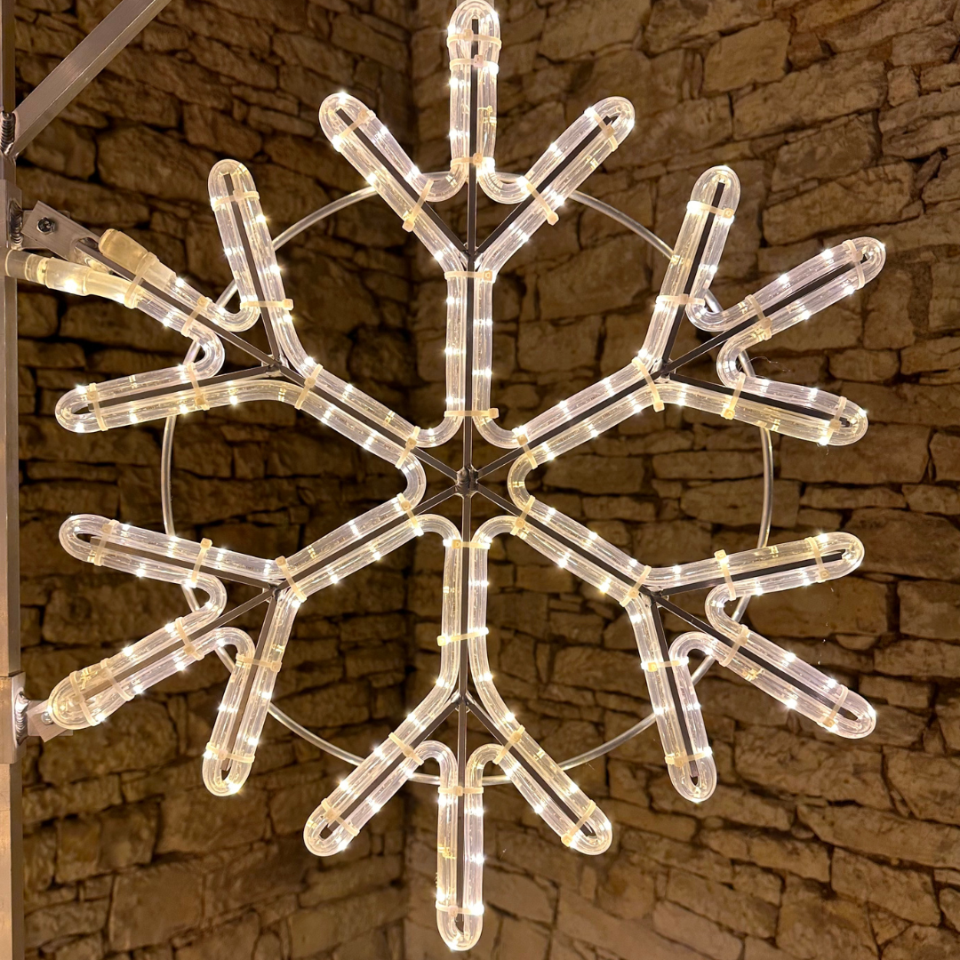 LED-Lichtflocke , Set für öffentliche Beleuchtung, Durchm. 80 cm, Warmweiß