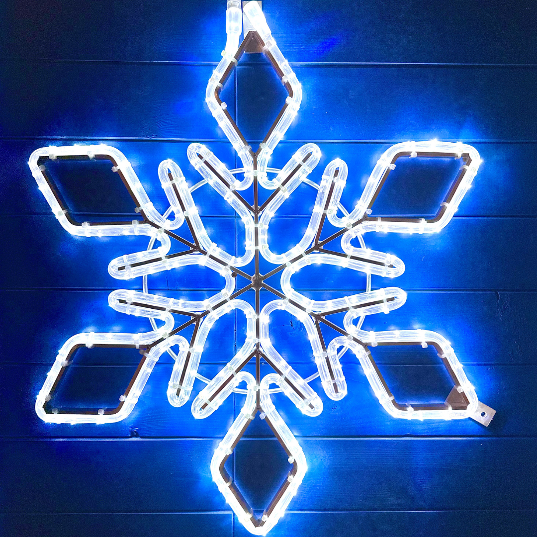 LED Schneeflocke, 65 cm, kaltweiß