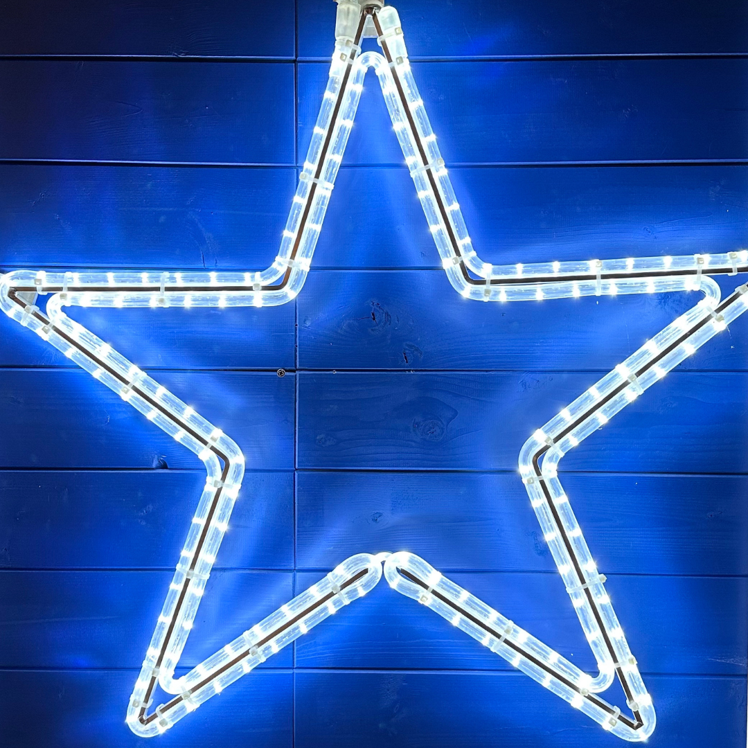 LED-Licht Stern, zum aufhängen, Durchm.. 80 cm, kaltweiß