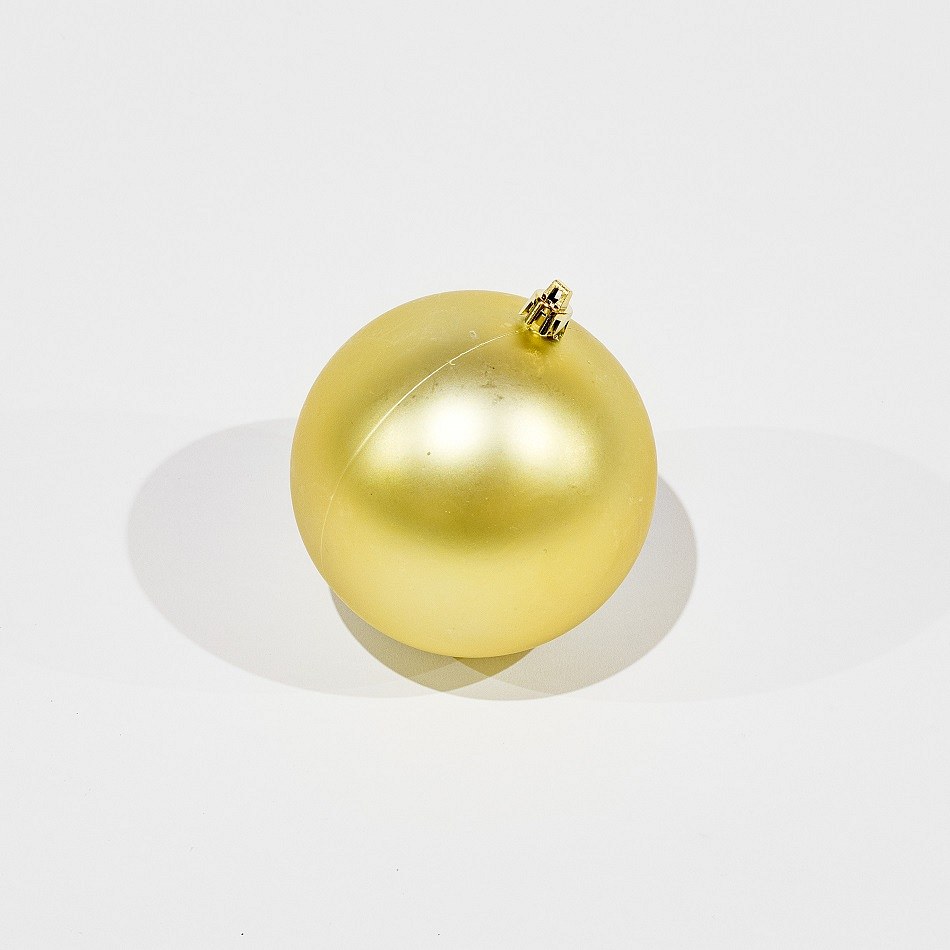 Kunststoffkugel, Durchm. 10 cm, gold, 6 x matt
