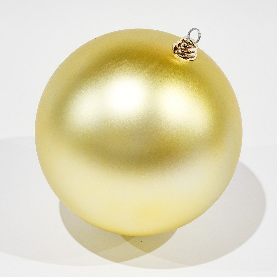 Kunststoffkugel, Durchm. 30 cm, golden, matt