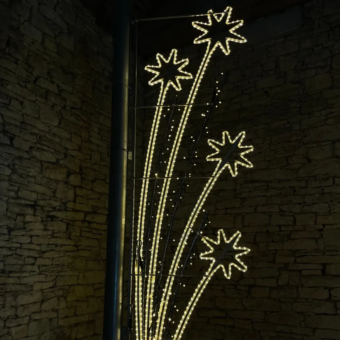 LED-Lichtdekor, 85 x 300 cm, warmweiß, 230V