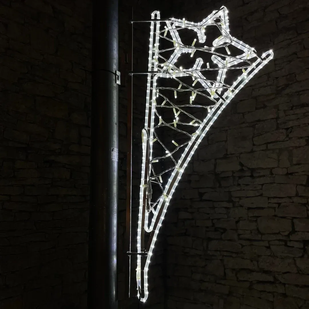 LED-Lichtdekor, 50 x 140 cm, eisweiß