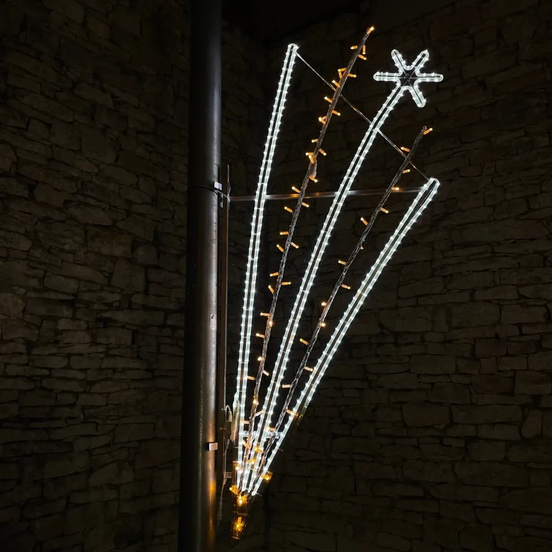 LED-Lichtdekor splash, 60 x 120 cm, eisweiß und warmweiß