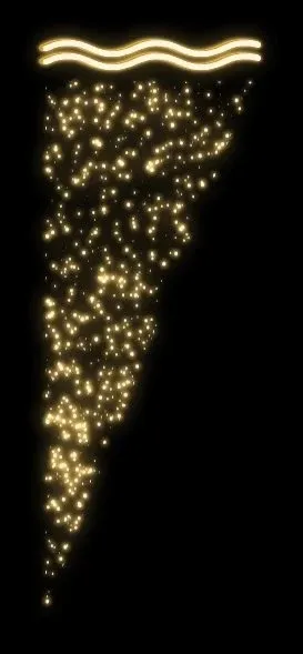 LED-Lichtmotiv, 300x155cm, warmweiß