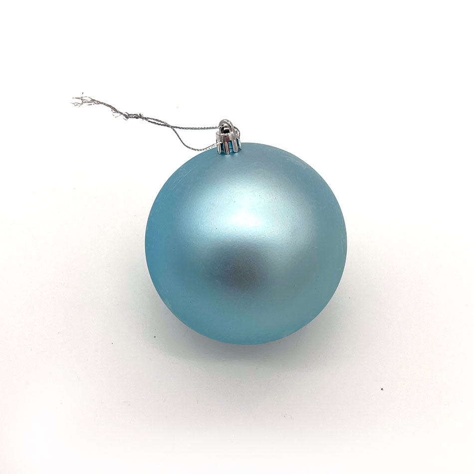 Kunststoffkugel, Durchm. 10 cm, hellblau, 6x matt
