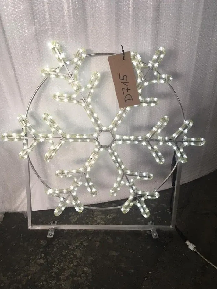 Deko-Schneeflocke 80cm Durchmesser, eisweiß
