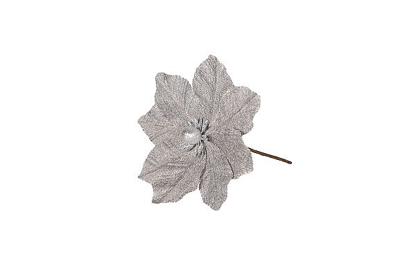 Künstliche Blume 20,5x 17cm - grau