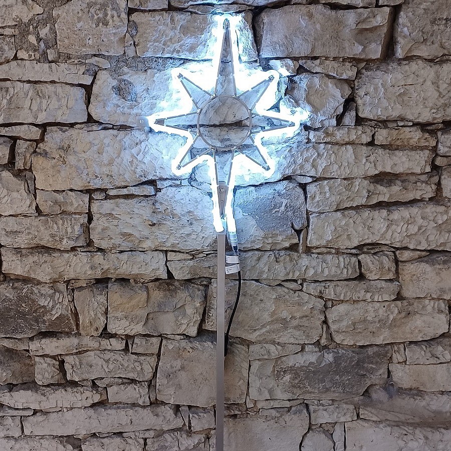 Easy Fix 2D LED-Baumlicht, 35 × 50 cm, eisweiß, Aluminium