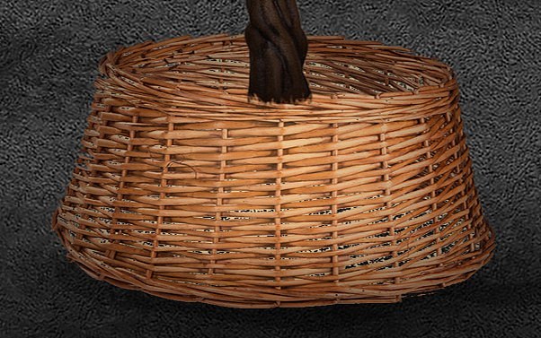 Weidenkorb, Durchmesser 62 cm, Höhe 29 cm