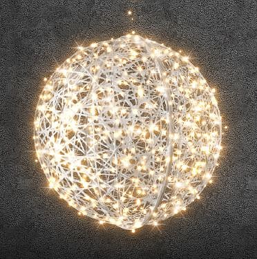 3D LED-Lichtkugel, 160 cm Durchmesser, warmweiß